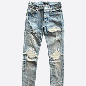 Amiri Clay Indigo & White MX1 Jeans